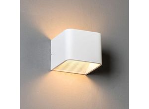 3611839016307 - Kosilum - Weiße led Design-Wandleuchte 10 cm kompatibel mit Dimmer - Quadra