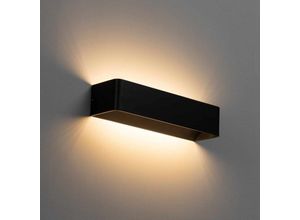 3611839019186 - Kosilum - Dimmbare 12W LED-Wandleuchte kompatibel mit Dimmschalter - schwarz 37 cm - Quadra