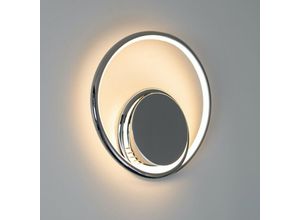 3611839020687 - Kosilum - Verchromte LED-Design-Wandleuchte Doppelschleife - Xandra