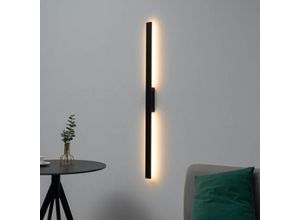 3611839021042 - Kosilum - Minimalistische schwarze Design-LED-Wandleuchte IP65 - Sambai