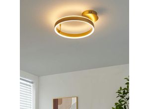 3611839022490 - Kosilum - Schlichte kreisförmige LED-Deckenlampe Gold - Borgo