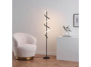 3611839023169 - Kosilum - Große schwarze led Lampe mit spiralförmiger Lichtkaskade -Simaria