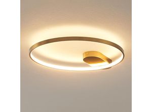 3611839023718 - Kosilum - Goldfarbene kreisförmige Design-Decken oder Wandlampe 50 cm -Evelia