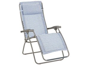 3614210017818 - Lafuma Mobilier - Gepolsterte Zero-Gravity-Relaxliege-Garten - Rsx Clip - Polycoton - Blau Marine Marine-Titane