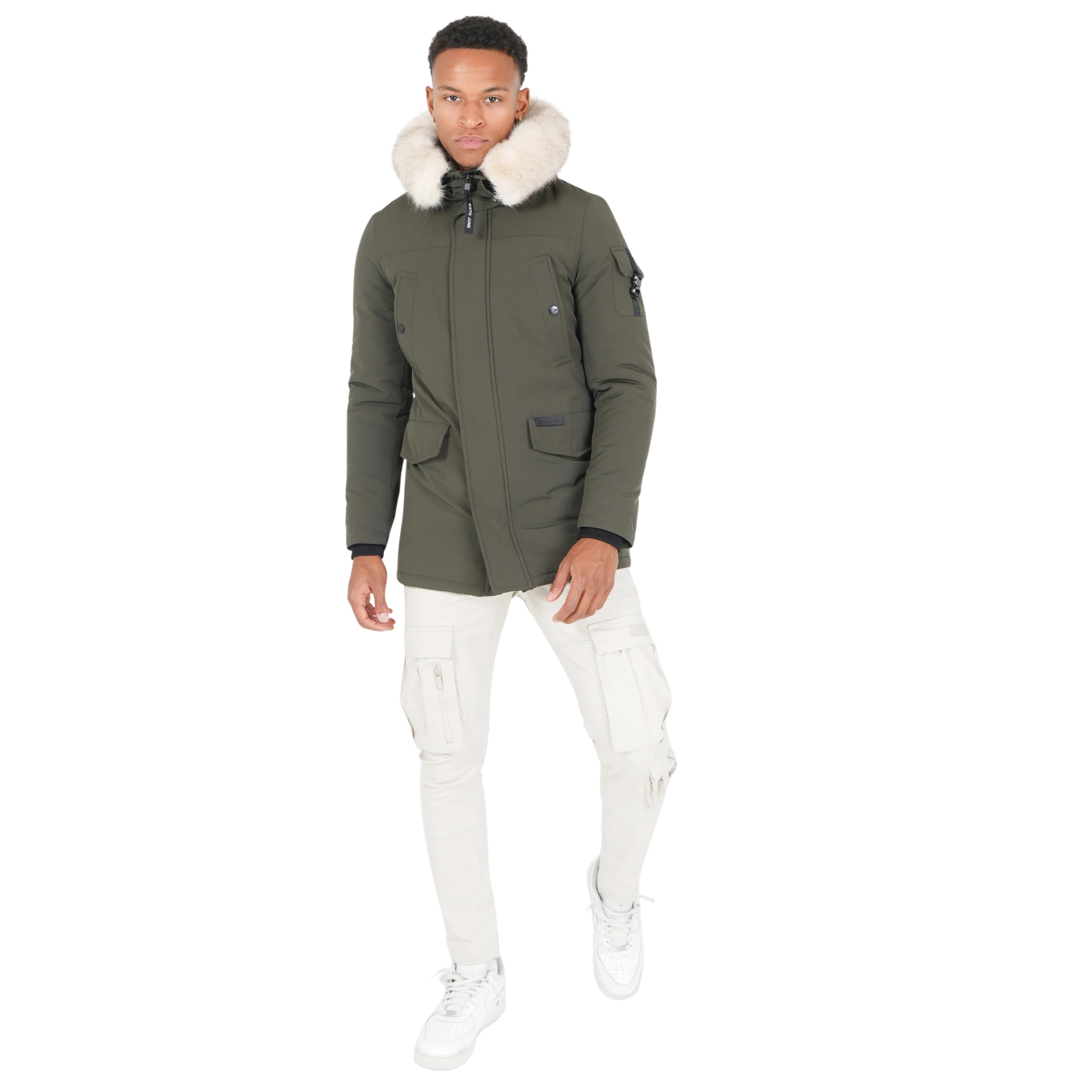 3614320379196 - Wasserdichter Parka mit Kapuze und Fell Sixth June