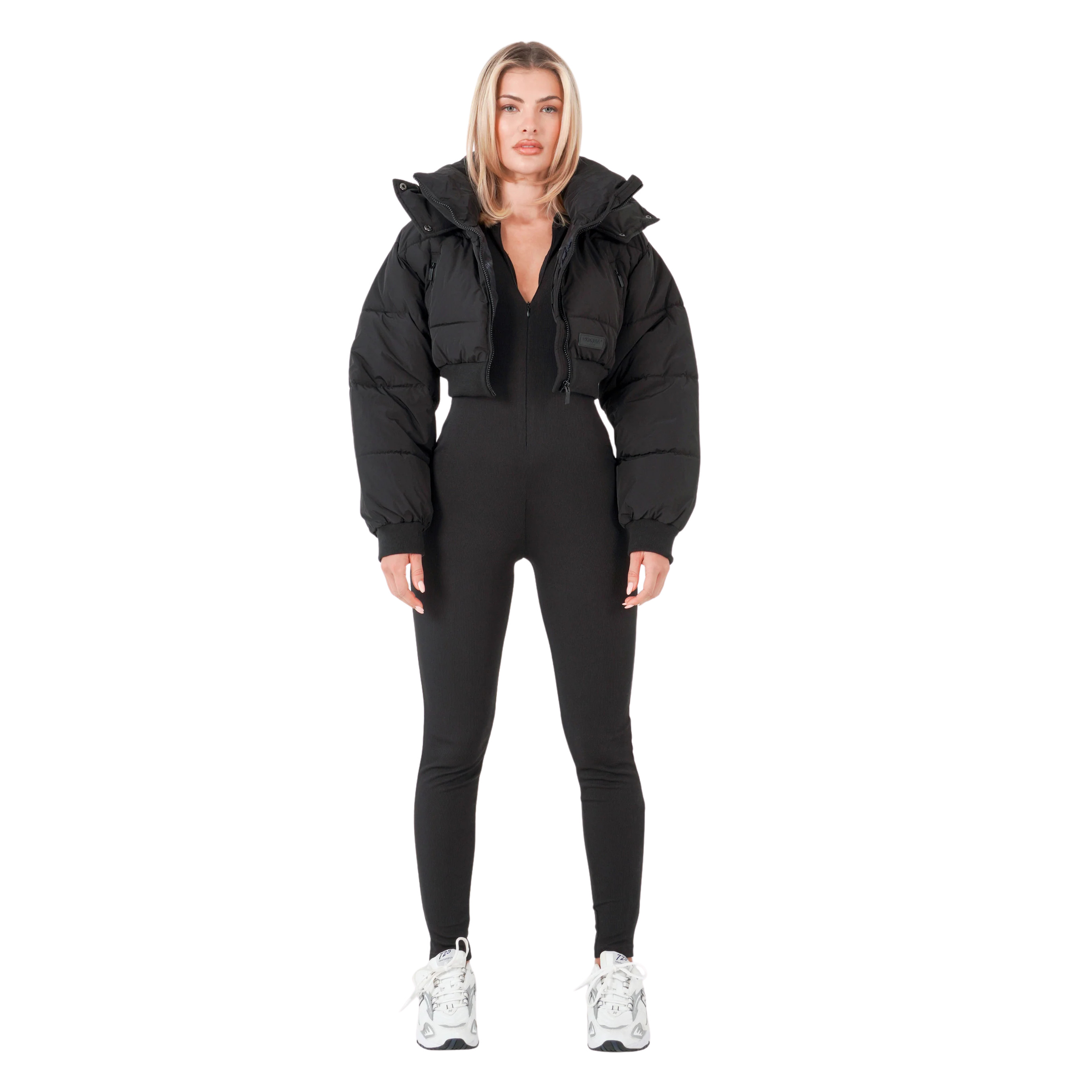 3614320777848 - Kurze Daunenjacke mit Kapuze Damen Sixth June