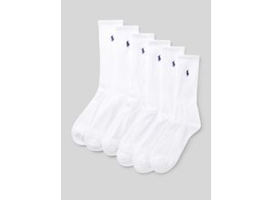 3615731332312 - - Sportsocken in Weiß mit Polospieler-Logo im 6er-Pack