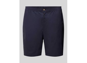 3615734648908 - Big & Tall - Prepster - Elastische Twill-Shorts in Marineblau mit Markenlogo