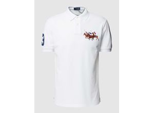 3616414325485 - Custom Slim Fit Poloshirt mit Motiv-Stitching