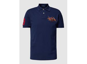 3616414325522 - Custom Slim Fit Poloshirt mit Motiv-Stitching