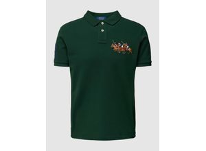 3616414325645 - Custom Slim Fit Poloshirt mit Motiv-Stitching