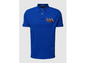 3616532771300 - Custom Slim Fit Poloshirt mit Motiv-Stitching