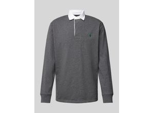 3616534036681 - Rugby-Shirt mit Label-Stitching
