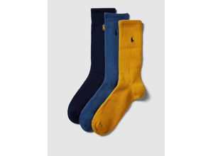 3616534267597 - - 3er-Pack Baumwollsocken in Gelb Marineblau und Blau-Bunt