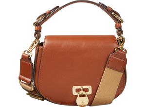 3616534646088 - LAUREN RALPH Umhängetasche Magnetdruckknopf Leder für Damen braun