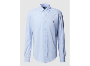 3616535918276 - Freizeithemd mit Logo-Stickerei und Button-Down-Kragen