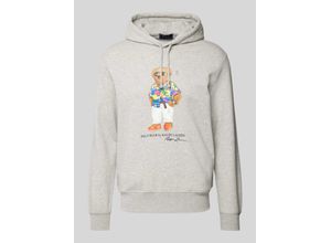 3616536581820 - Hoodie mit Motiv- und Label-Print