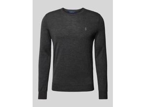 3616537727012 - Regular Fit Strickpullover mit Logo-Stitching