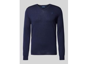 3616538463919 - Strickpullover aus Merinowolle mit V-Ausschnitt