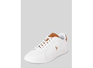 3616538530970 - Ledersneaker mit Label-Details