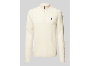 3616538806983 - Polo Wool Cashmere Cable Half Zip Andover Cream