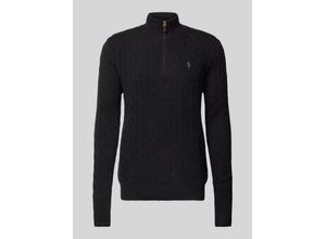 3616538807119 - Strickpullover aus Baumwoll-Kaschmir-Mix mit Stehkragen