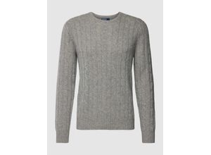 3616539426357 - Kaschmirpullover mit Zopfmuster