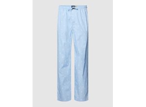 3616850240830 - Pyjamahose Herren Baumwolle blau Gemustert