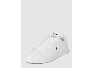 3616850548349 - Ledersneaker mit Label-Details