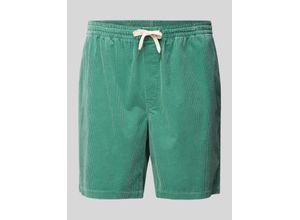 3616850773239 - Big & Tall - Prepster - Cord-Shorts in Mittelgrün mit Markenlogo