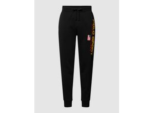 3616850988886 - - Sport Capsule - Jogginghose mit Bündchen und Logo am Bein in Schwarz Kombiteil-Black