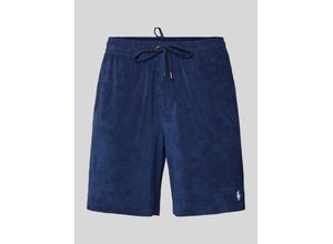 3616851362807 - Polo Cotton Terry Drawstring Shorts Newport Navy