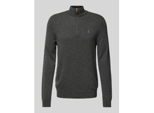 3616851738732 - Strickpullover aus Wolle mit Stehkragen und Reißverschluss