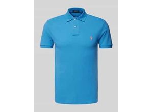 3616851844433 - Slim Fit Poloshirt aus reiner Baumwolle mit Logo-Stitching