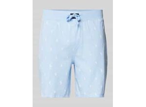 3616851895855 - Slim Fit Pyjama-Shorts mit Label-Print