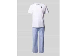 3616852020201 - Pyjama mit Motiv-Stitching