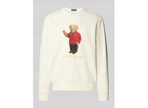 3616852146536 - Sweatshirt mit Motiv- und Label-Print