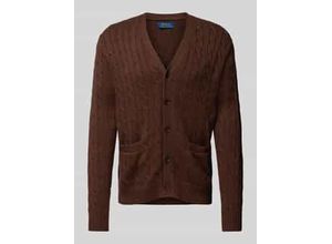 3616852368242 - Cardigan mit Zopfmuster