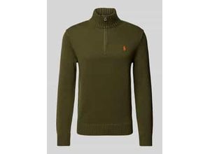 3616852644452 - Strickpullover mit Troyer-Kragen