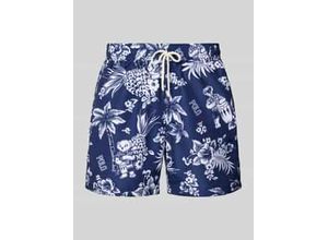 3616852906055 - Regular Fit Badehose mit Label-Prints Modell TRAVELER