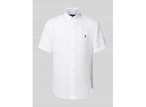 3616853046071 - Custom Fit Leinenhemd mit Button-Down-Kragen