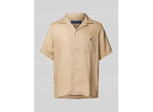 3616853259655 - Classic Fit Leinenhemd mit Resortkragen