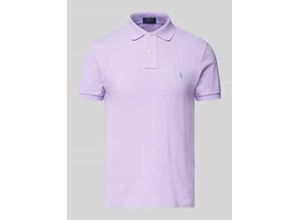 3616853289515 - Slim Fit Poloshirt mit Label-Stitching 3616853289515 - Slim Fit Poloshirt mit Label-Stitching