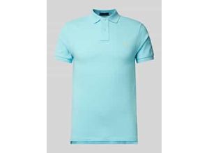 3616853496609 - Slim Fit Poloshirt mit Label-Stitching 3616853496609 - Slim Fit Poloshirt mit Label-Stitching