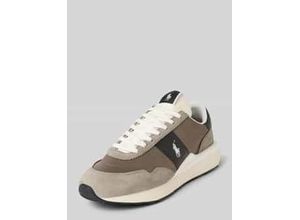 3616853710286 - Sneaker aus Leder-Mix mit Logo-Stitching Modell Train