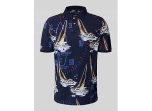 3616853841751 - Slim Fit Poloshirt im Allover-Look