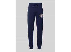 3616854050800 - Slim Fit Sweatpants mit Label-Stitching 3616854050800 - Slim Fit Sweatpants mit Label-Stitching