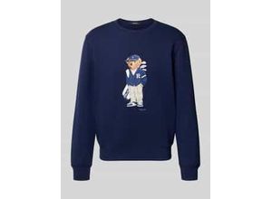 3616854093203 - Sweatshirt mit Motiv-Print und Rundhalsausschnitt