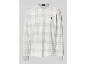 3616854828690 - Pyjama-Oberteil mit Knopfleiste und Label-Stitching