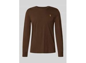 3616854926549 - Regular Fit Longsleeve mit Logo-Stitching Modell Jersey